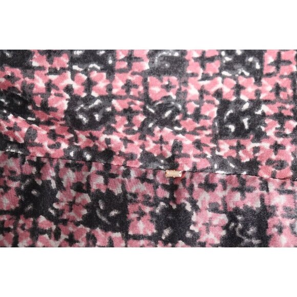 Sportmax Womens S Pink Black Cut Out Shoulder Ring Silk Mini Dress Short Sleeve - Picture 6 of 11